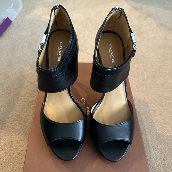 Coach Black Heels Size 9.5 (Brand New) - Picture 2 of 6